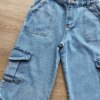 fernandaramoskids com br Calça Jeans Infantil Feminina Cargo Lavagem Clara 1