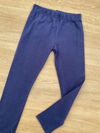 fernandaramoskids com br Calça Legging Infantil Feminina Cotton Azul Marinho 1