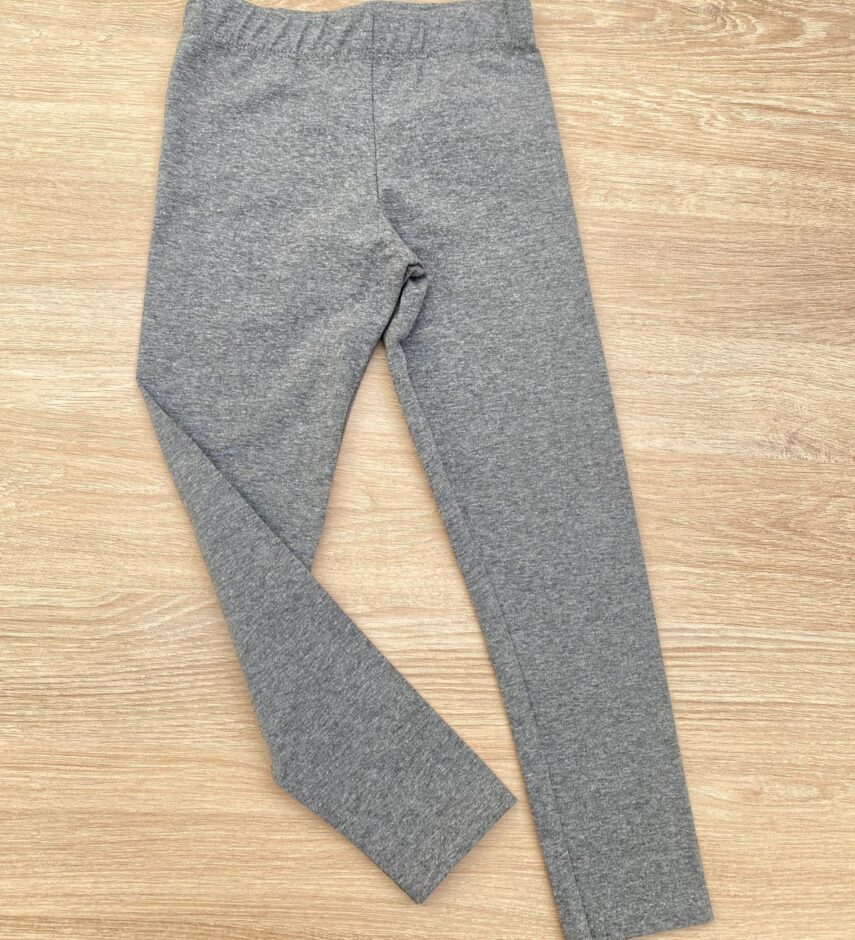 Calça Legging Infantil Feminina Cotton Cinza Claro Fernanda Ramos Kids