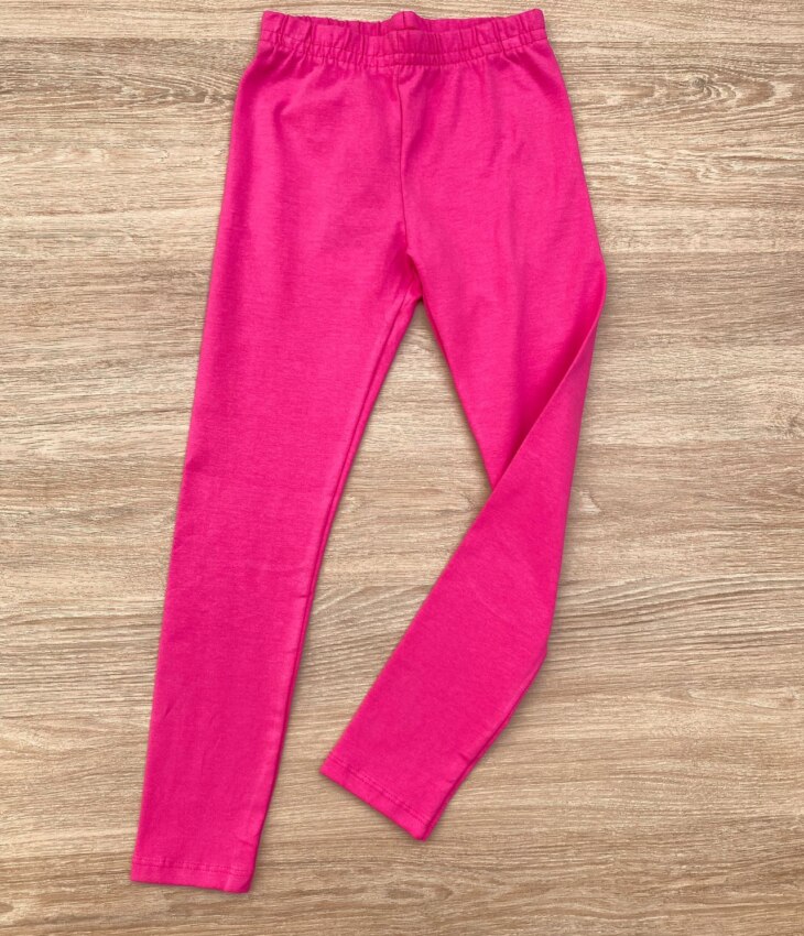 fernandaramoskids com br Calça Legging Infantil Feminina Cotton Pink 1
