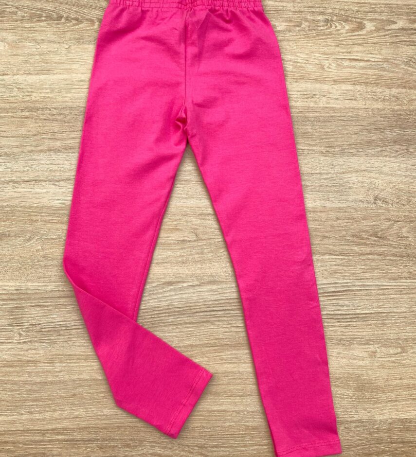 Calça Legging Infantil Feminina Cotton Pink Fernanda Ramos Kids