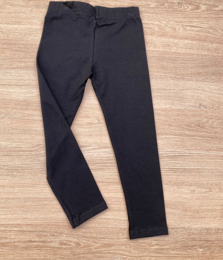 fernandaramoskids com br Calça Legging Infantil Feminina Cotton Preta 1