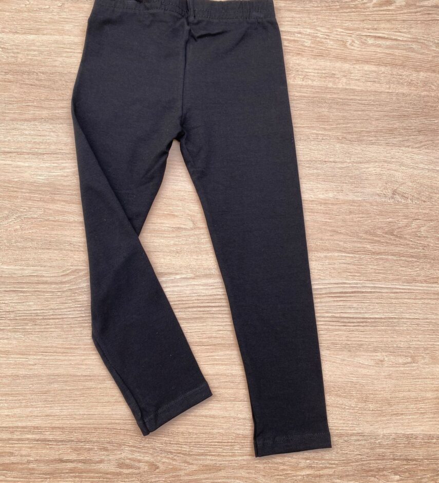 fernandaramoskids com br Calça Legging Infantil Feminina Cotton Preta 1