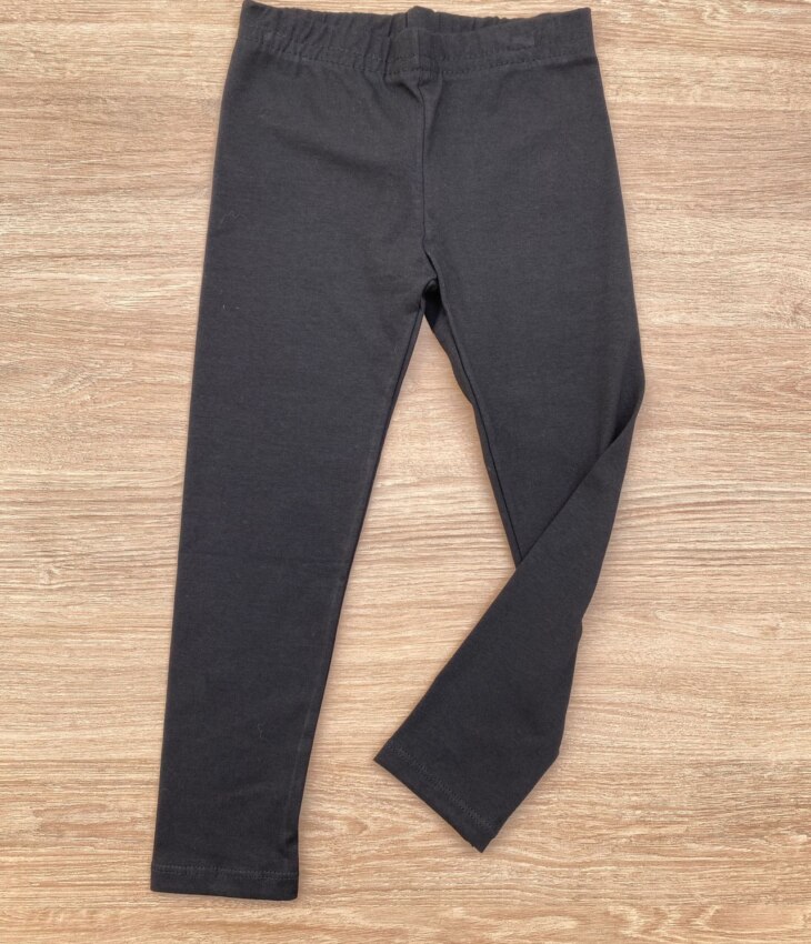 Calça Legging Infantil Feminina Cotton Preta Fernanda Ramos Kids
