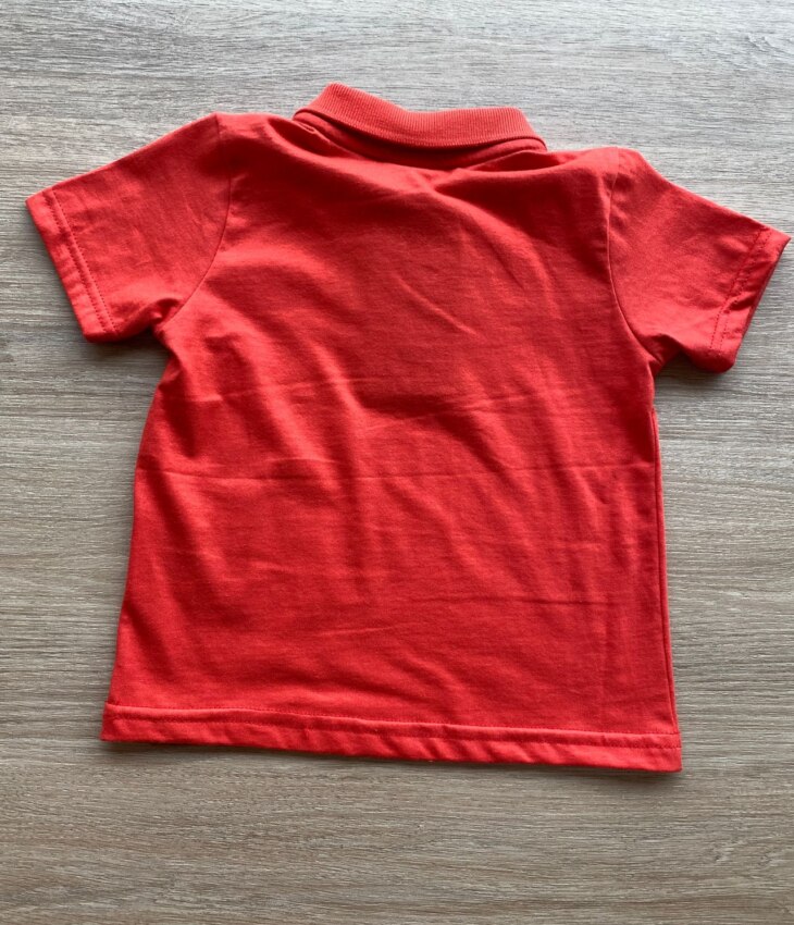 fernandaramoskids com br Camiseta Polo Infantil Masculina Vermelha 2