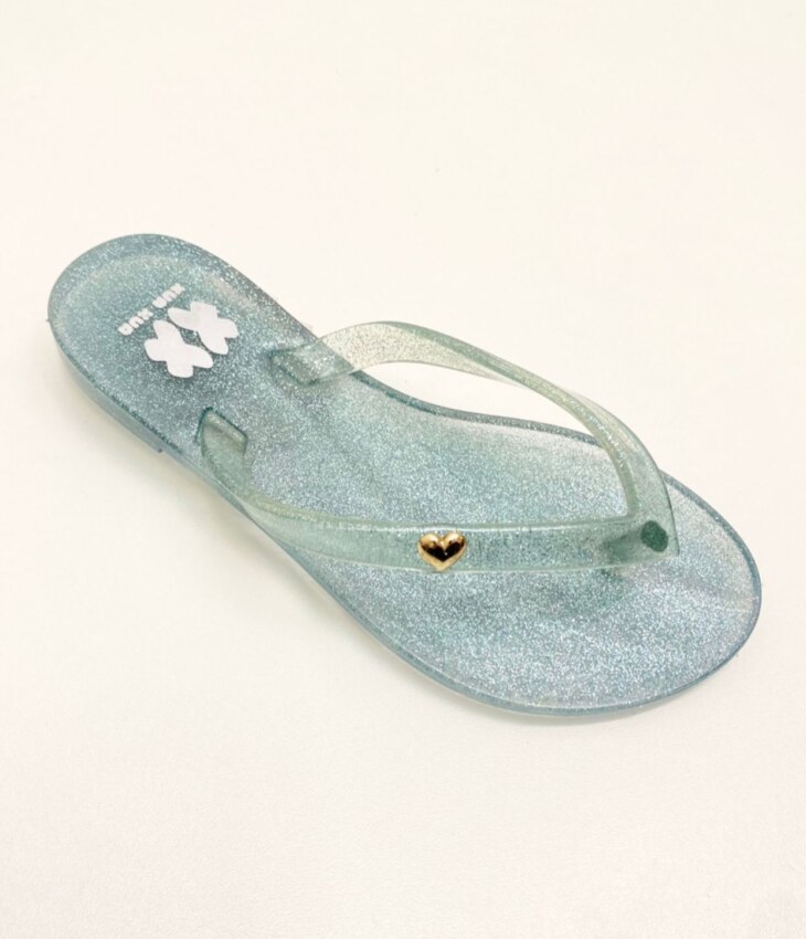 Chinelo Infantil Feminino Azul Brilhante Fernanda Ramos Kids
