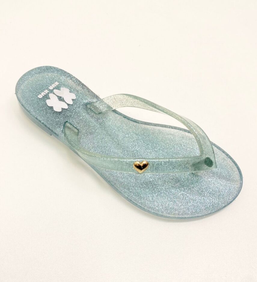 Chinelo Infantil Feminino Azul Brilhante Fernanda Ramos Kids