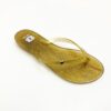Chinelo Infantil Feminino Dourado Brilhante Fernanda Ramos Kids