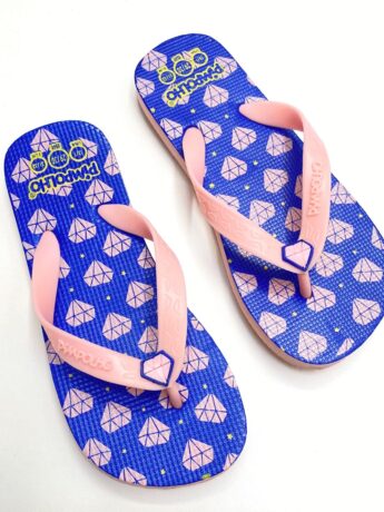 fernandaramoskids com br Chinelo Infantil Feminino Pimpolho Azul e Rose 1