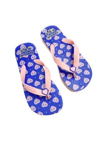 Chinelo Infantil Feminino Pimpolho Azul e Rose Fernanda Ramos Kids