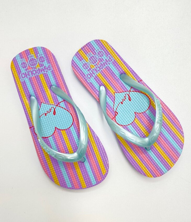 fernandaramoskids com br Chinelo Infantil Feminino Pimpolho Azul Love 1