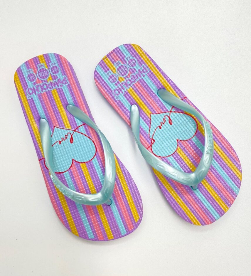 fernandaramoskids com br Chinelo Infantil Feminino Pimpolho Azul Love 1