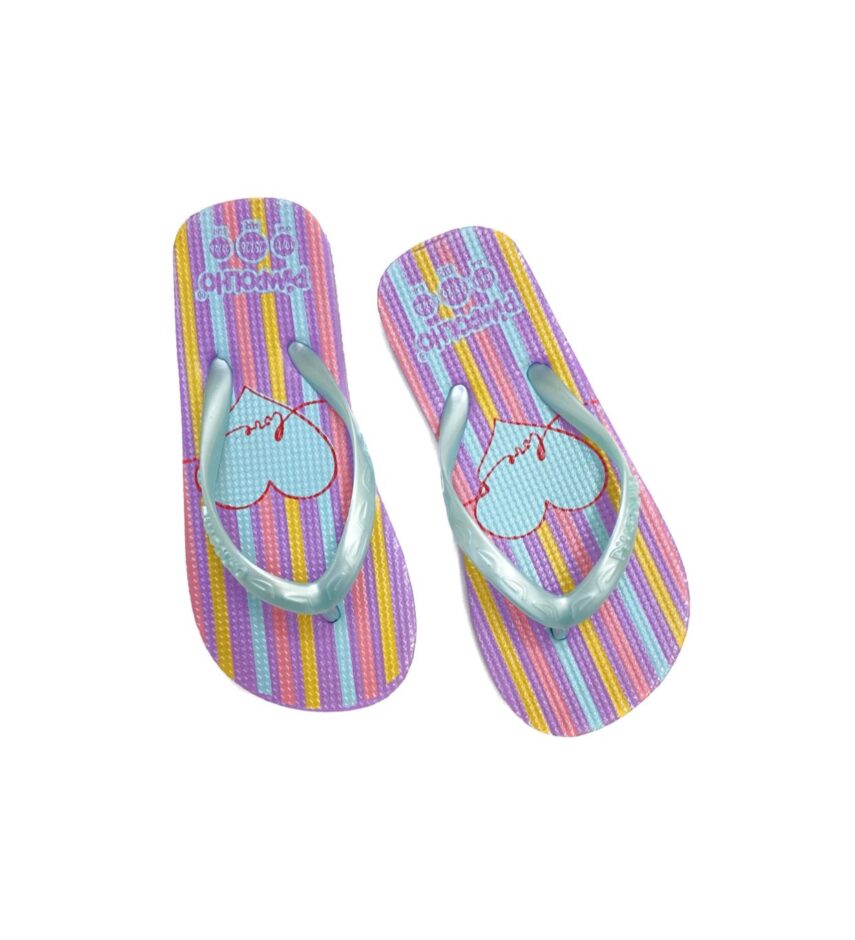 Chinelo Infantil Feminino Pimpolho Azul Love Fernanda Ramos Kids