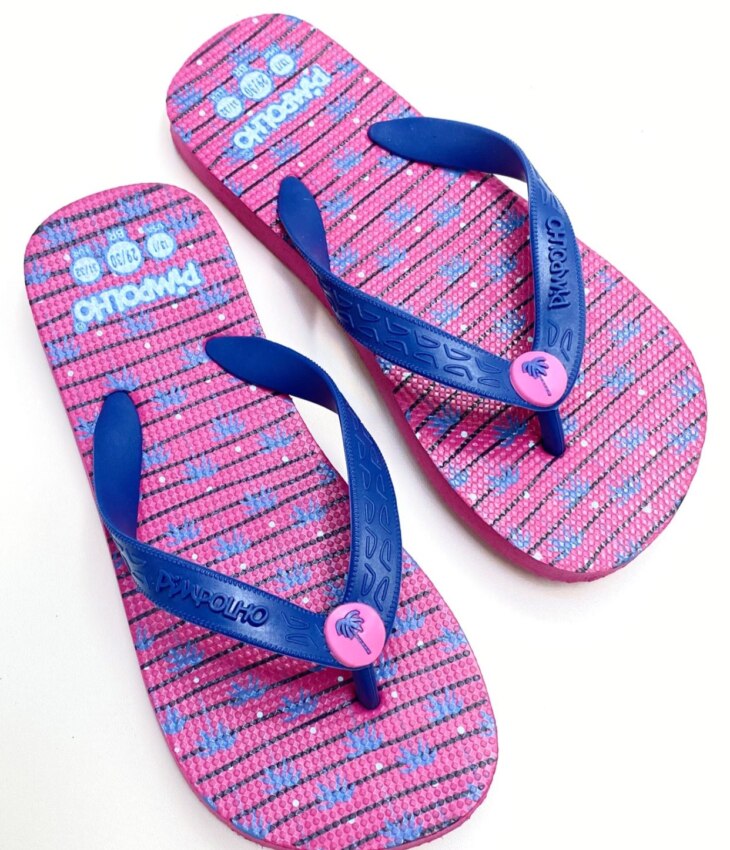 fernandaramoskids com br Chinelo Infantil Feminino Pimpolho Pink e Azul 1