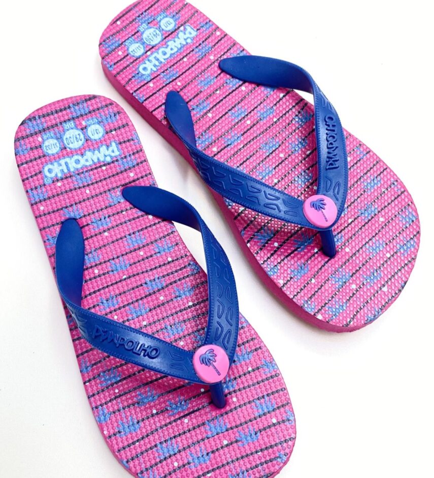fernandaramoskids com br Chinelo Infantil Feminino Pimpolho Pink e Azul 1