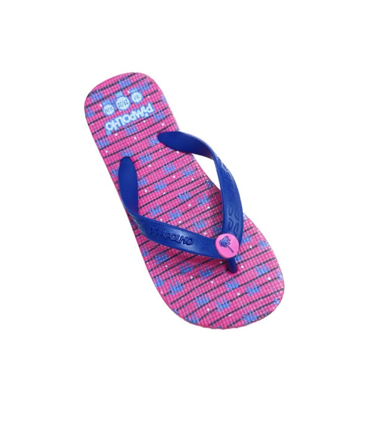 Chinelo Infantil Feminino Pimpolho Pink e Azul Fernanda Ramos kids