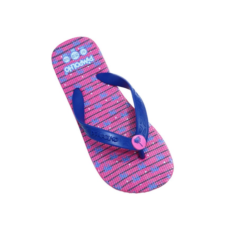 Chinelo Infantil Feminino Pimpolho Pink e Azul Fernanda Ramos kids