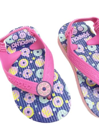 fernandaramoskids com br Chinelo Infantil Feminino Pimpolho Pink e Roxo 1