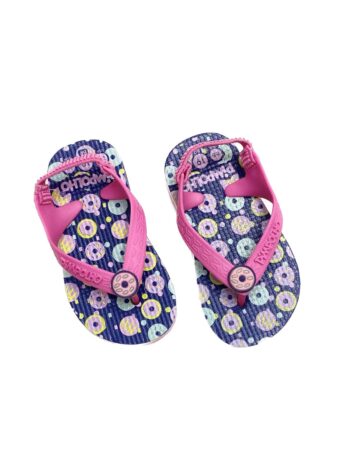 Chinelo Infantil Feminino Pimpolho Pink e Roxo Fernanda Ramos Kids