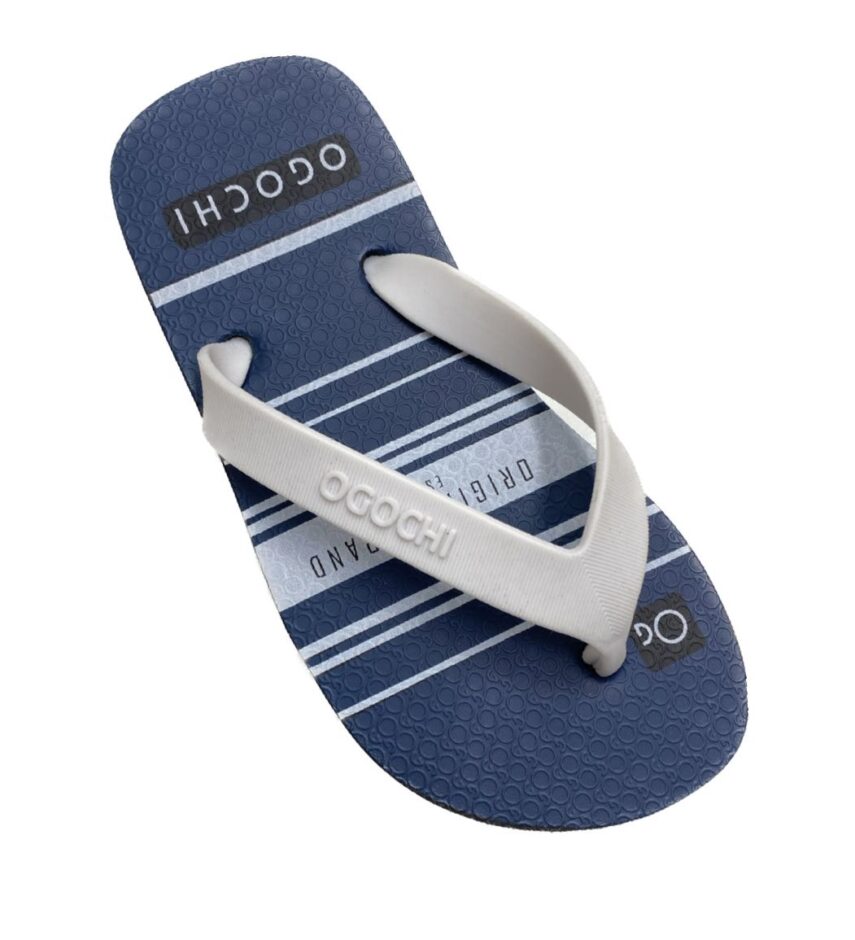 fernandaramoskids com br Chinelo Infantil Masculino Ogochi Azul e Branco 1