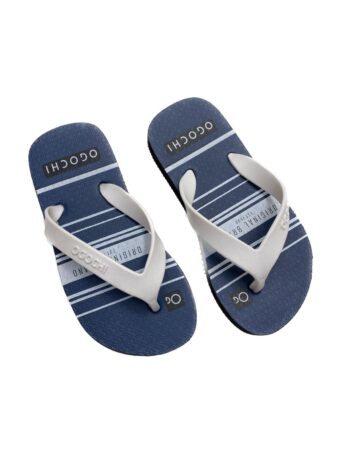 Chinelo Infantil Masculino Ogochi Azul e Branco Fernanda Ramos Store