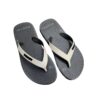 Chinelo Infantil Masculino Ogochi Preto e Off White Fernanda Ramos Kids