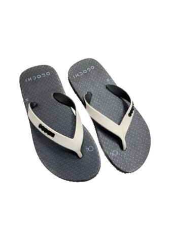 Chinelo Infantil Masculino Ogochi Preto e Off White Fernanda Ramos Kids