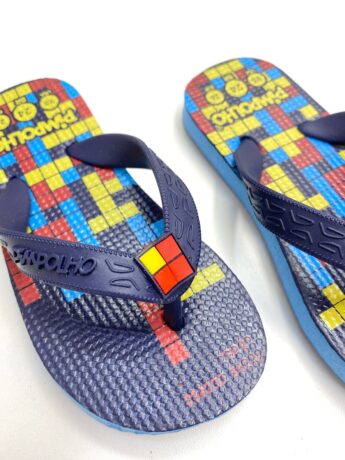 fernandaramoskids com br Chinelo Infantil Masculino Pimpolho Estampado Azul 1