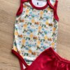 fernandaramoskids com br Conjunto Infantil Body Estampado e Short Vermelho 1