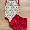 fernandaramoskids com br Conjunto Infantil Body Estampado e Short Vermelho 3