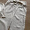 fernandaramoskids com br Conjunto Infantil Feminino Blusa Cropped e Calça Pantacourt Cru 2