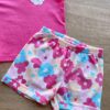 fernandaramoskids com br Conjunto Infantil Feminino Blusa Rosa e Short Estampa Floral 2