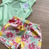 fernandaramoskids com br Conjunto Infantil Feminino Blusa Verde e Short Estampa Floral 1
