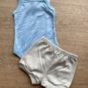 fernandaramoskids com br Conjunto Infantil Feminino Body Azul Short Cinza 3