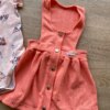 fernandaramoskids com br Conjunto Infantil Feminino Body Estampa Dog e Salopete Salmão 5