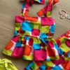 fernandaramoskids com br Conjunto Infantil Feminino Cropped e Calça Pantacourt Estampado 1