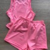 fernandaramoskids com br Conjunto Infantil Feminino Cropped Have More e Short Pink Flúor 2