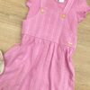 fernandaramoskids com br Conjunto Infantil Feminino Jardineira e Blusa Manga Curta Lilás 1