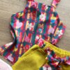 fernandaramoskids com br Conjunto Infantil Feminino Regata Estampada e Short com Amarração Amarelo 1