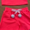 fernandaramoskids com br Conjunto Infantil Feminino Top Alça, Colete e Short Pink Flúor 2