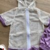 fernandaramoskids com br Conjunto Infantil Feminino Top Cropped, Colete e Short Lilás 1 Copia