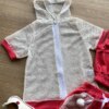 fernandaramoskids com br Conjunto Infantil Feminino Top Cropped, Colete e Short Pink 2