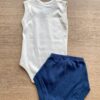 fernandaramoskids com br Conjunto Infantil Masculino Body Branco com Estampa e Short Azul 3