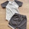 fernandaramoskids com br Conjunto Infantil Masculino Body com Detalhe e Short Cinza 3