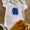 fernandaramoskids com br Conjunto Infantil Masculino Body Estampa Elefante e Short Caramelo 1