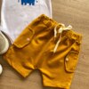 fernandaramoskids com br Conjunto Infantil Masculino Body Estampa Elefante e Short Caramelo 2