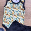 fernandaramoskids com br Conjunto Infantil Masculino Body Estampado e Short Preto 1
