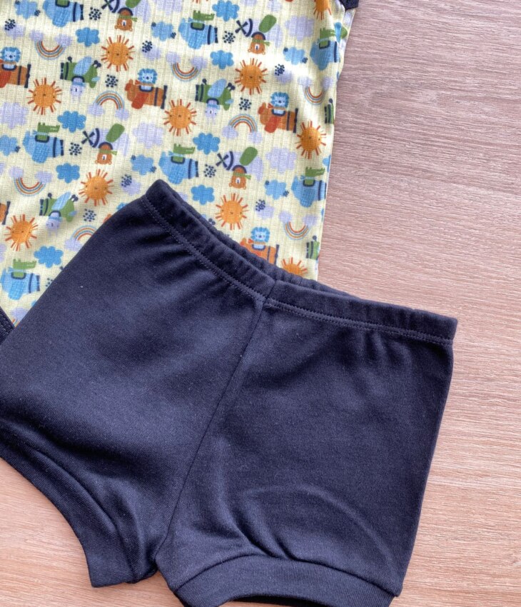 fernandaramoskids com br Conjunto Infantil Masculino Body Estampado e Short Preto 2