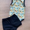 fernandaramoskids com br Conjunto Infantil Masculino Body Estampado e Short Preto 4