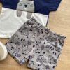 fernandaramoskids com br Conjunto Infantil Masculino Camiseta Azul Marinho e Bermuda Estampada 1